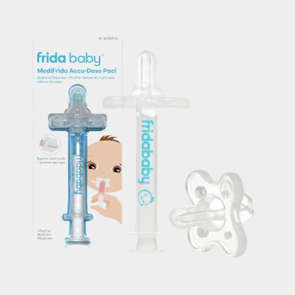 baby-8.jpg Frida Baby Medi Frida the Accu-Dose Pacifier Baby Medicine Dispenser - Image 1